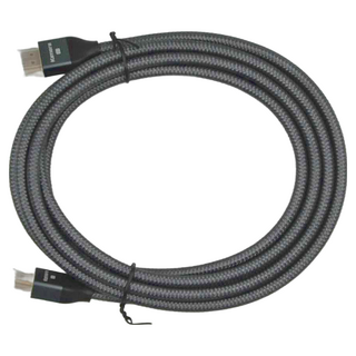 Kamera 佳美能 協會認證 HDMI 2.1 8K@60Hz 影音傳輸認證線,高強度編織線,48Gbps,3米, 3m, 太空灰, 1條
