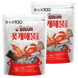 농협 꽃게 해물 국물팩 6p, 90g, 2개