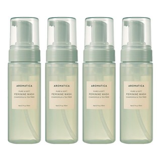 아로마티카 퓨어 앤 소프트 캐모마일 앤 티트리 여성청결제, 170ml, 4개