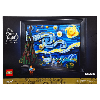 LEGO 樂高 梵谷星空積木, 3D模型 藝術收藏, 梵谷星空 Vincent van Gogh The Starry Night, 1盒