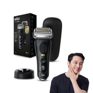 BRAUN 시리즈 9 PRO+ 전기면도기 세트, 9510s, 블랙