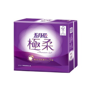 五月花 極柔 頂級抽取衛生紙 110張, 12包, 1袋