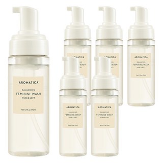 아로마티카 퓨어 앤 소프트 여성청결제, 170ml, 6개