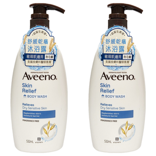 Aveeno 燕麥高效舒緩沐浴露, 532ml, 2瓶