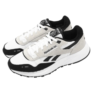 Reebok Classic Leather 2400 麂皮拼接復古情侶鞋, 260mm, 黑灰白