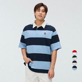 스파오 남녀공용 우디 럭비 반팔티 SPHWF24C51