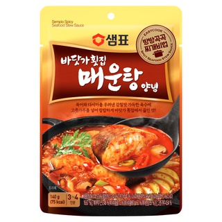 샘표 바닷가횟집 매운탕 찌개양념, 140g, 1개