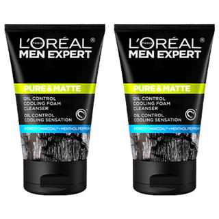 로레알파리 퓨어 앤 매트 오크 차콜 아이시 이펙트 폼, 100ml, 2개