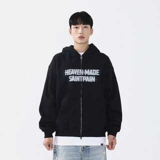 세인트페인 남녀공용 섀도우 오버핏 후드 집업