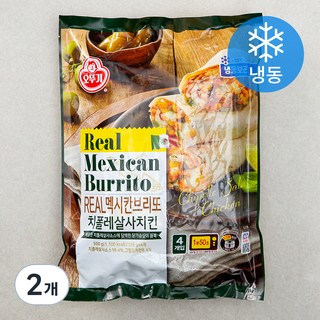 오뚜기 리얼 멕시칸 브리또 치폴레살사치킨 (냉동), 125g, 4개입, 2개