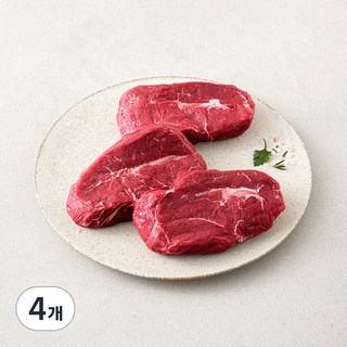 호주산 부채살 스테이크용 (냉장), 600g, 4개