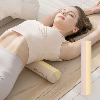 트라택 EVA 슬림핏 폼롤러, 샌드핑크 + 라이트베이지, 1개