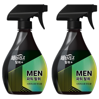 페브리즈 섬유탈취제 맨 시트러스와 우드향 본품, 370ml, 2개