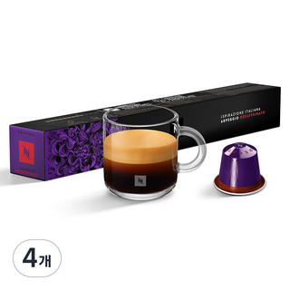 NESPRESSO 原味Espressione Italiana Arpeggio Decaffeinato膠囊咖啡, 5.5g, 10片, 4個