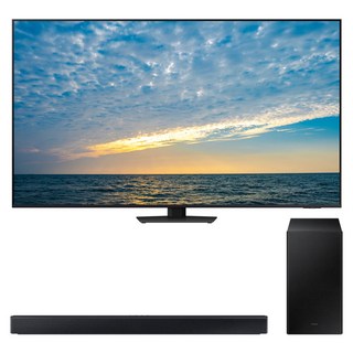 삼성전자 4K UHD Neo QLED 스마트 TV + 사운드바 세트, 214cm(85인치), KQ85QND83BFXKR, 스탠드형 X HW-C450 (사운드바), 방문설치