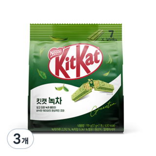 KitKat 녹차 비스켓, 119g, 3개