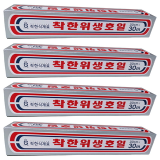 착한식재료 위생호일 25cm x 30m, 4개