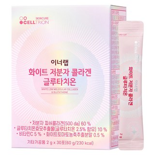 이너랩 화이트 저분자 콜라겐 글루타치온 + 쇼핑백, 60g, 1개