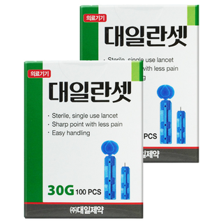대일제약 란셋 일회용 채혈침 30G, 2개, 100개입