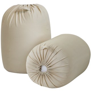 반전매력 정리가 편한 방수 이불정리함, 2개입, 1세트, 베이지, XL (63 x 66 x 42 cm)