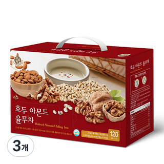 우리차 송원식품 호두 아몬드 율무차, 3개, 120개입