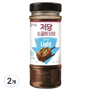 백설 저당 소갈비양념, 480g, 2개