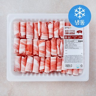 곰곰 돌돌이 무연골 대패 삼겹살 (냉동), 500g, 1개
