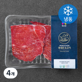 목우촌 국내산 소고기 샤브샤브 (냉동), 300g, 4개