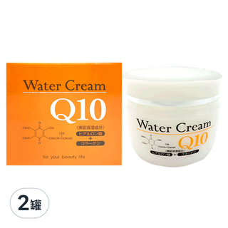Q10玻尿酸出水霜80g 2罐組,深層保濕,Q10出水霜,改善乾燥,提升彈性,適用各種膚質, 80g, 2罐