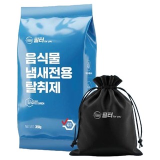 필터포유 음식물 처리기 필터 리필 숨쉬는 탈취 활성탄 + 다용도 파우치 세트 해피콜 클렌드 리필용 활성탄 상품 이미지