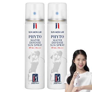 선몬랩 피토 워터 디펜스 선스프레이 SPF50+ PA++++, 80ml, 2개