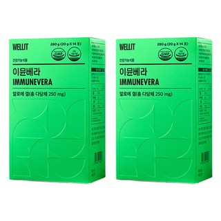 웰릿 이뮨베라 알로에 겔, 280g, 2개