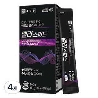 종근당 건강 프로젝트 365 멜라스피드 14p, 140g, 4개