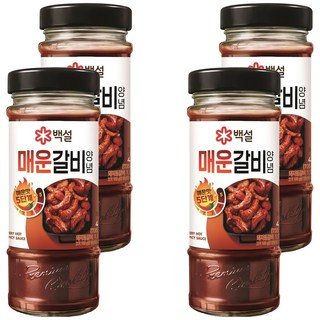 백설 매운갈비양념, 490g, 4개