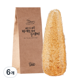 페스트세븐 천연수세미, 1개입, 6개