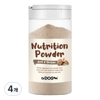 닥터독 강아지 영양 파우더 간식, 혼합맛(한우/표고버섯), 70g, 4개