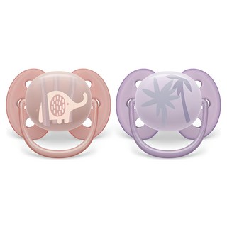 필립스아벤트 울트라 소프트 노리개젖꼭지 2종, 0~6개월, SCF091/09, 1세트