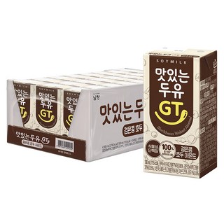 맛있는두유GT 검은콩 호두 아몬드, 190ml, 24개