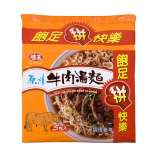 味王 原汁牛肉湯麵 82g, 5包