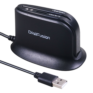 DigiFusion 伽利略 2合1讀卡機, 桌面型 ATM + Micro SD, 直立式插卡設計, 線長120cm, 支援自然人憑證, 桌上型, 1個
