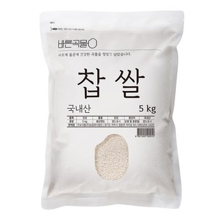 두보식품 바른곡물 국산 찹쌀, 1개, 5kg