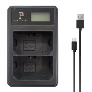 퓨어클리어 소니 NP-FZ100 배터리용 듀얼 USB 호환 LCD 디스플레이 충전기