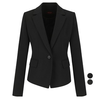 숲 여성용 싱글 버튼 슬림핏 정장 재킷 SA3TJ90