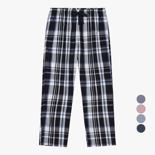 애니바디 면 9부 체크 팬츠