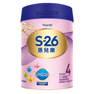 Wyeth 惠氏 S-26 惠兒樂幼童成長配方奶粉 4號 (3-7歲適用), 850g, 1罐