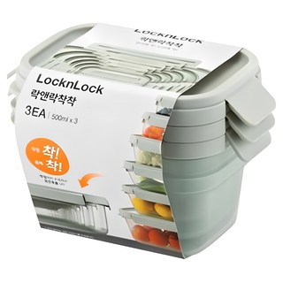 락앤락 착착 밀폐용기, 3개, 500ml(3P)