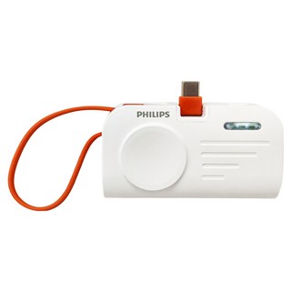 PHILIPS 飛利浦 手錶磁吸多合一行動電源 Type C, DLP2552C, White