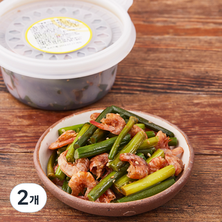 반찬천국 마늘쫑건새우볶음, 180g, 2개