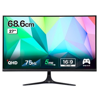 크로스오버 QHD 무결점 모니터, 68.6cm, 27GQ7 IPS QHD 크로스기어