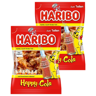 HARIBO 快樂可樂Q軟糖 (200g)，德國原裝進口，世界知名品牌，大人小孩都喜歡，可口可樂口味, 2包